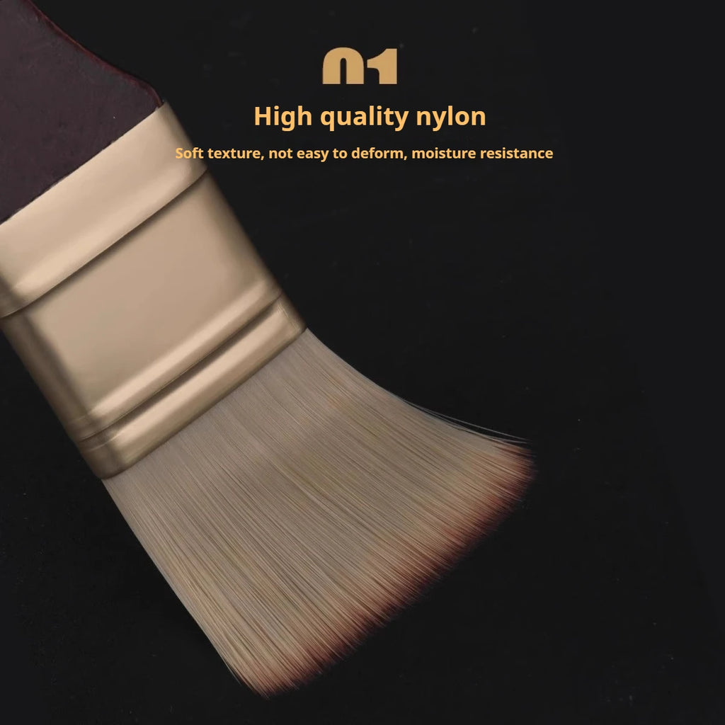 Acrylic Paint Brushes Oil Paint Brushes Artist Paint Brushes Set Bag Pack with Scraper 25 Pcs Gouache Wooden Handle Brushes